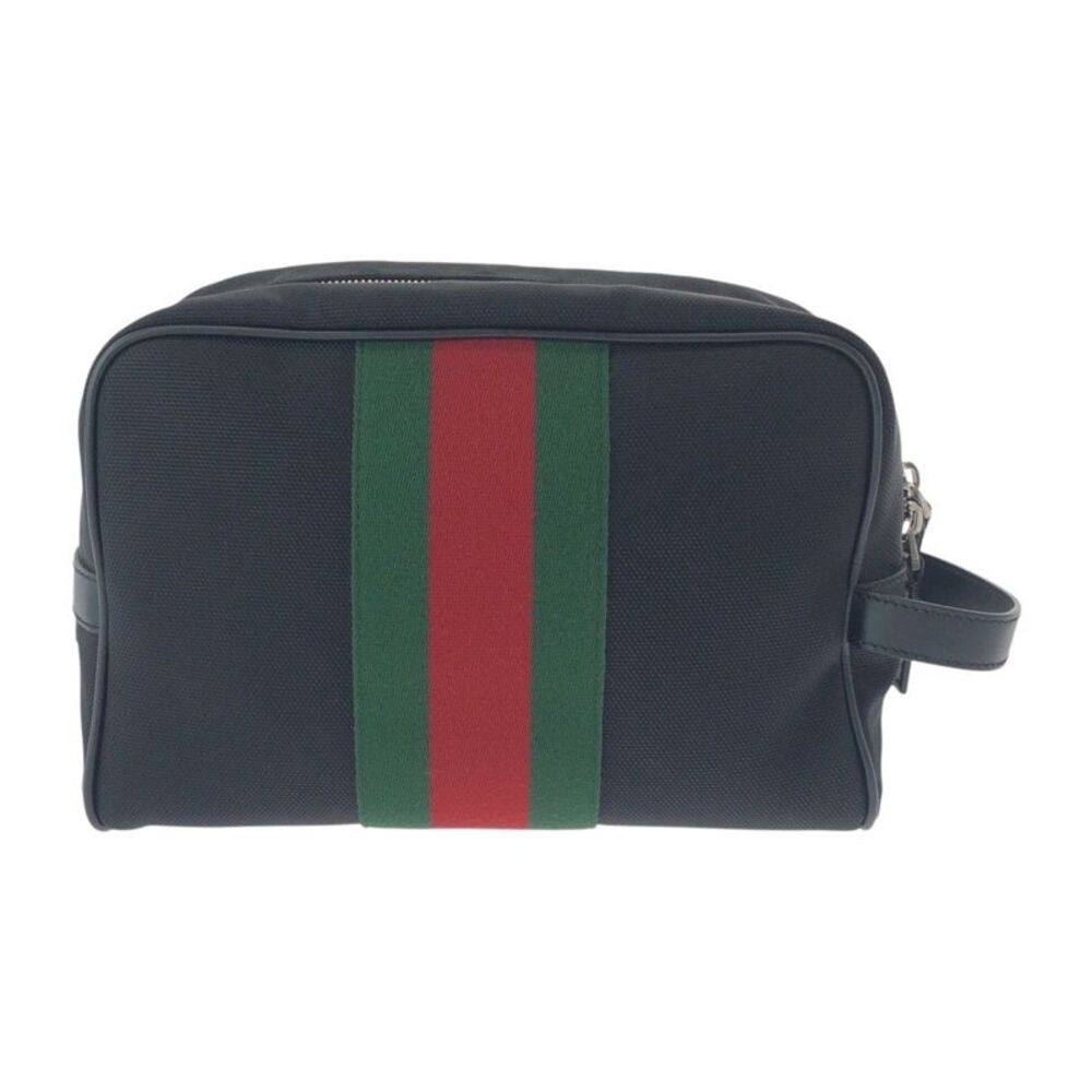 Gucci Sherry Line Canvas/Leather Pouch - Picture 2 of 10